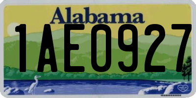 AL license plate 1AE0927