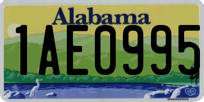 AL license plate 1AE0995
