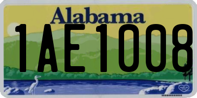 AL license plate 1AE1008