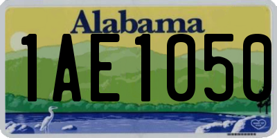 AL license plate 1AE1050