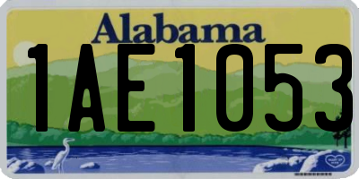 AL license plate 1AE1053