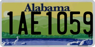 AL license plate 1AE1059