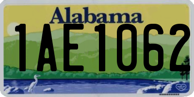 AL license plate 1AE1062