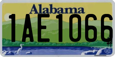 AL license plate 1AE1066