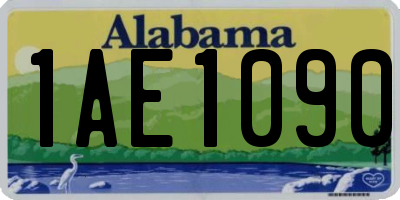 AL license plate 1AE1090