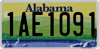 AL license plate 1AE1091