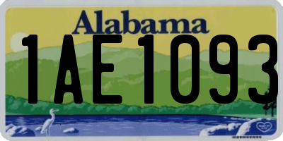 AL license plate 1AE1093