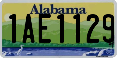 AL license plate 1AE1129