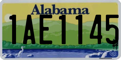 AL license plate 1AE1145