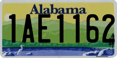 AL license plate 1AE1162
