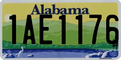 AL license plate 1AE1176