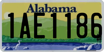 AL license plate 1AE1186