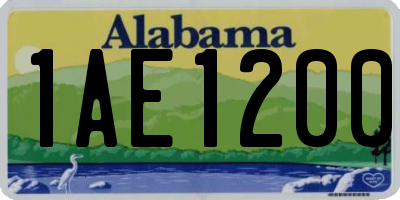 AL license plate 1AE1200