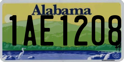 AL license plate 1AE1208