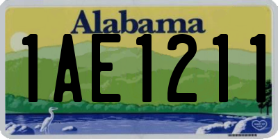 AL license plate 1AE1211