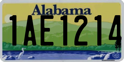 AL license plate 1AE1214