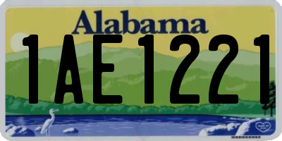 AL license plate 1AE1221