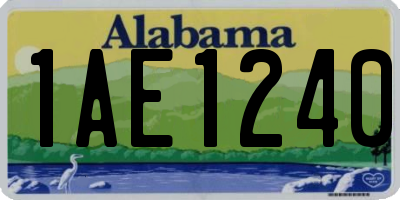 AL license plate 1AE1240