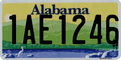 AL license plate 1AE1246