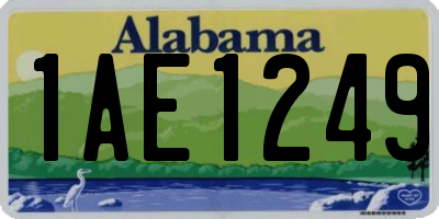 AL license plate 1AE1249