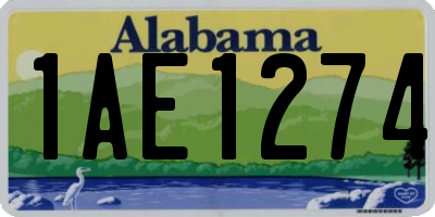 AL license plate 1AE1274