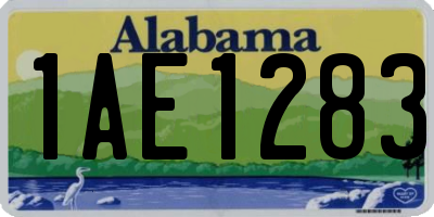AL license plate 1AE1283