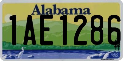 AL license plate 1AE1286