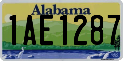 AL license plate 1AE1287