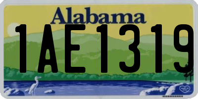 AL license plate 1AE1319