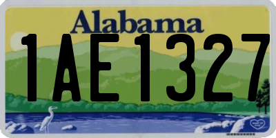AL license plate 1AE1327