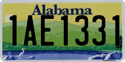 AL license plate 1AE1331