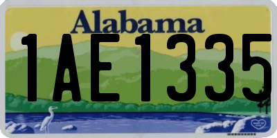 AL license plate 1AE1335