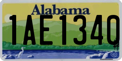 AL license plate 1AE1340
