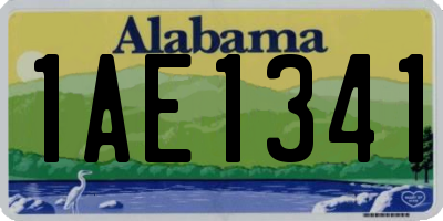 AL license plate 1AE1341
