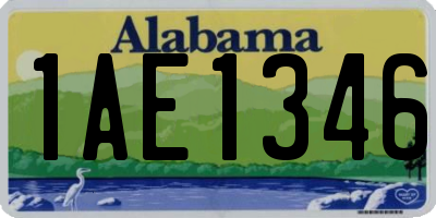 AL license plate 1AE1346