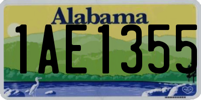 AL license plate 1AE1355