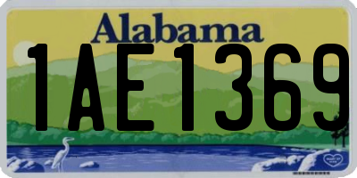 AL license plate 1AE1369