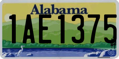 AL license plate 1AE1375
