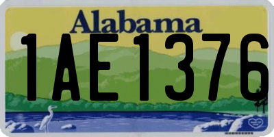 AL license plate 1AE1376
