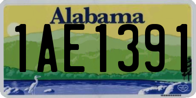 AL license plate 1AE1391