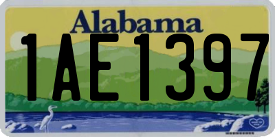 AL license plate 1AE1397