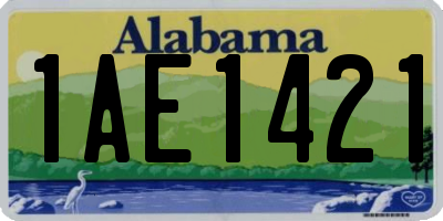 AL license plate 1AE1421