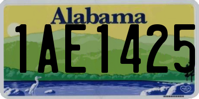 AL license plate 1AE1425