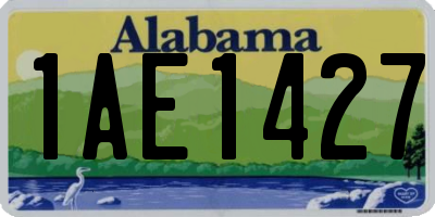 AL license plate 1AE1427