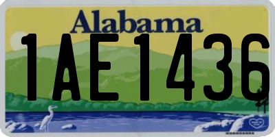 AL license plate 1AE1436