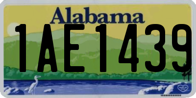 AL license plate 1AE1439