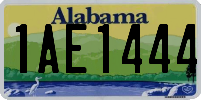 AL license plate 1AE1444