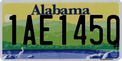 AL license plate 1AE1450