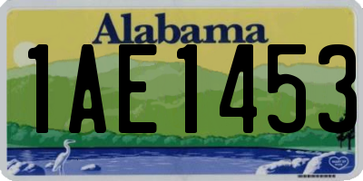 AL license plate 1AE1453