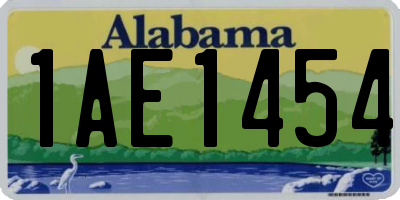 AL license plate 1AE1454